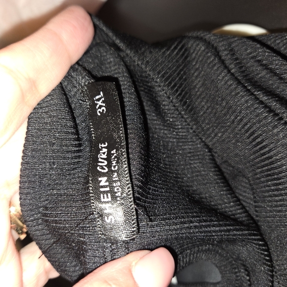 SHEIN Black and White Striped Blouse - Picture 2 of 3